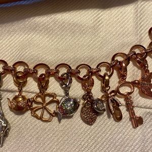 Fossil Sparrow and Teapot Charms